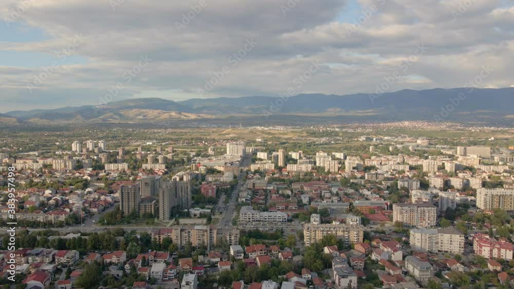 Macedonia, Skopje aerial view by dron Macedonia, Skopje aerial view by dron