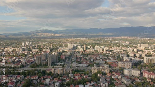 Wallpaper Mural Macedonia, Skopje aerial view by dron Torontodigital.ca