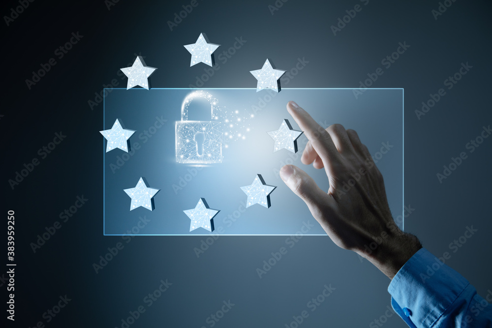 General data protection regulation.3D illustration General data protection regulation.3D illustration