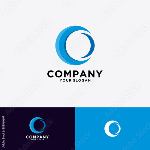 initials C logo for company