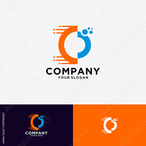 initials C logo for company