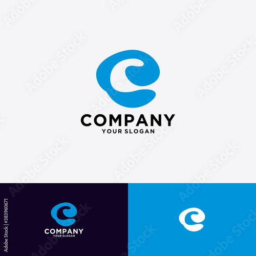 initials C logo for company