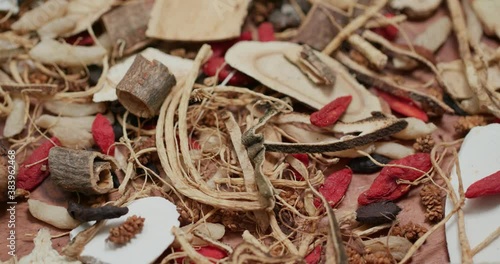 Wallpaper Mural Chinese herbal medicine tea on table Torontodigital.ca