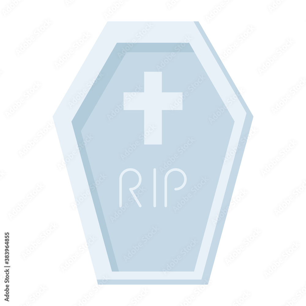 halloween coffin flat style icon halloween coffin flat style icon