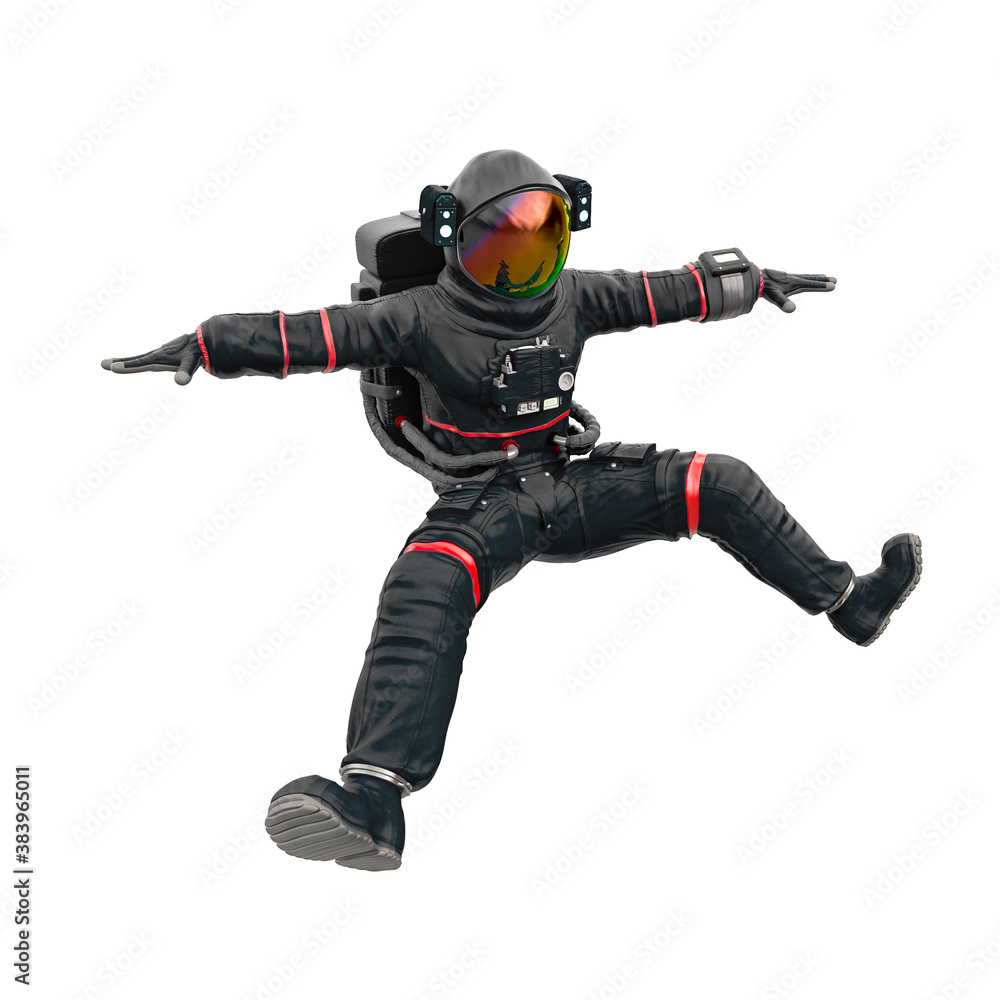 astronaut is falling from sky