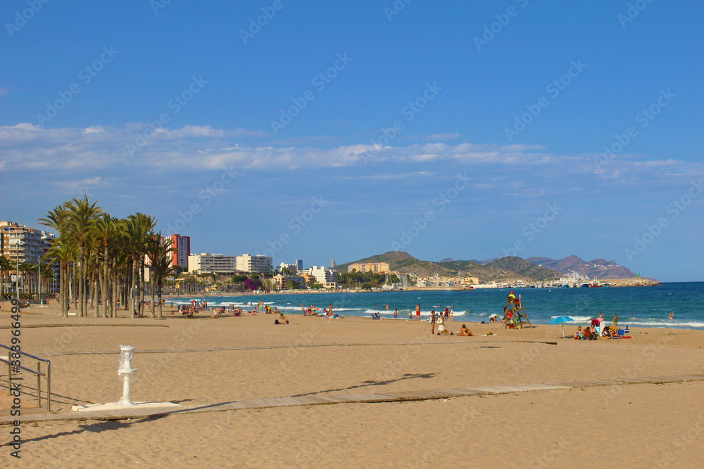 Playa de Villajoyosa, Alicante, España