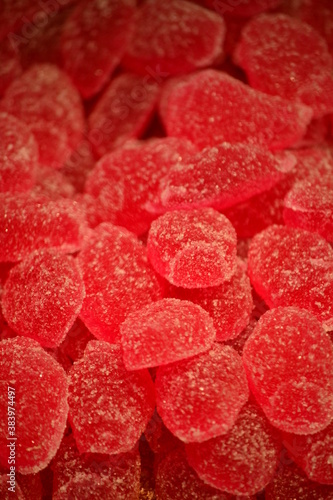 red candy texture