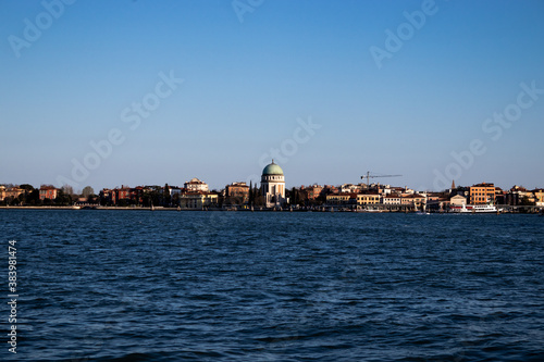 Looking back towards Venice from the Venetian lagoon