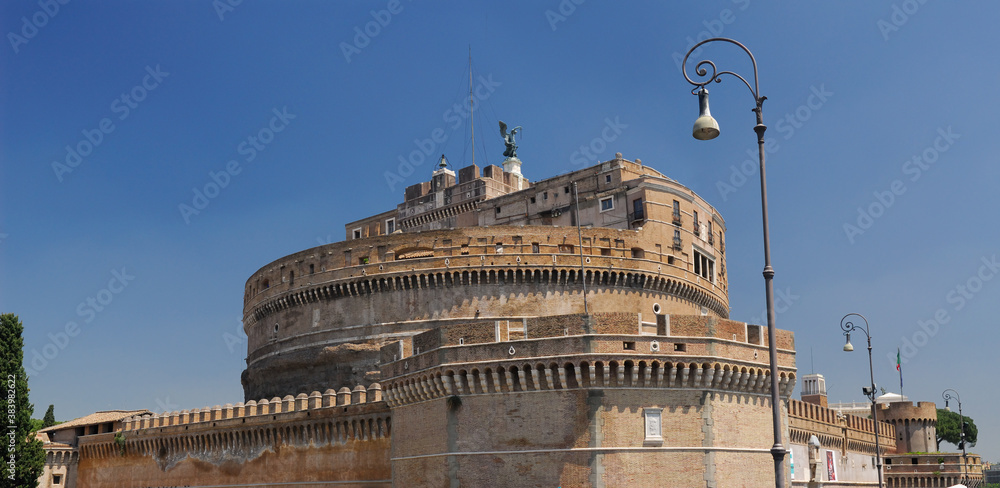 Castel Sant Angelo mausoleum of Hadrian panorama
