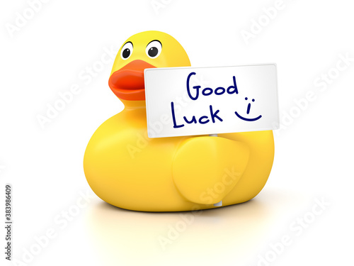 Obraz na plátně Rubber Ducky Good Luck