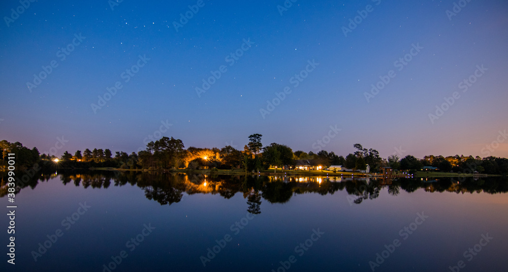 Evening lake shot from my backyard.