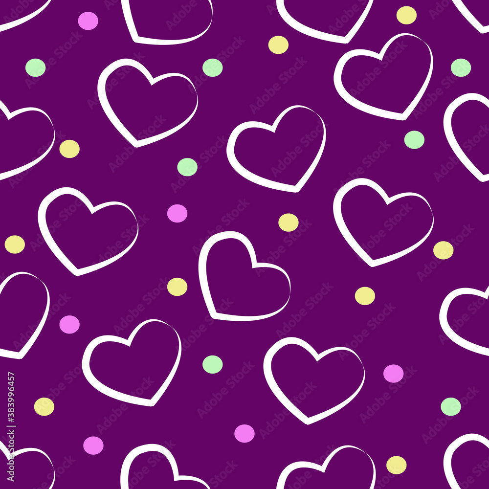  Illustration Vector Graphic of Amor Hearth Love Seamless Pattern