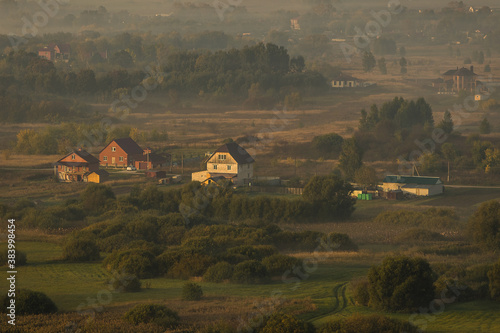 village in the morning