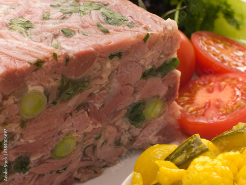 Jellied Gammon and Leek Terrine with Piccalilli photo