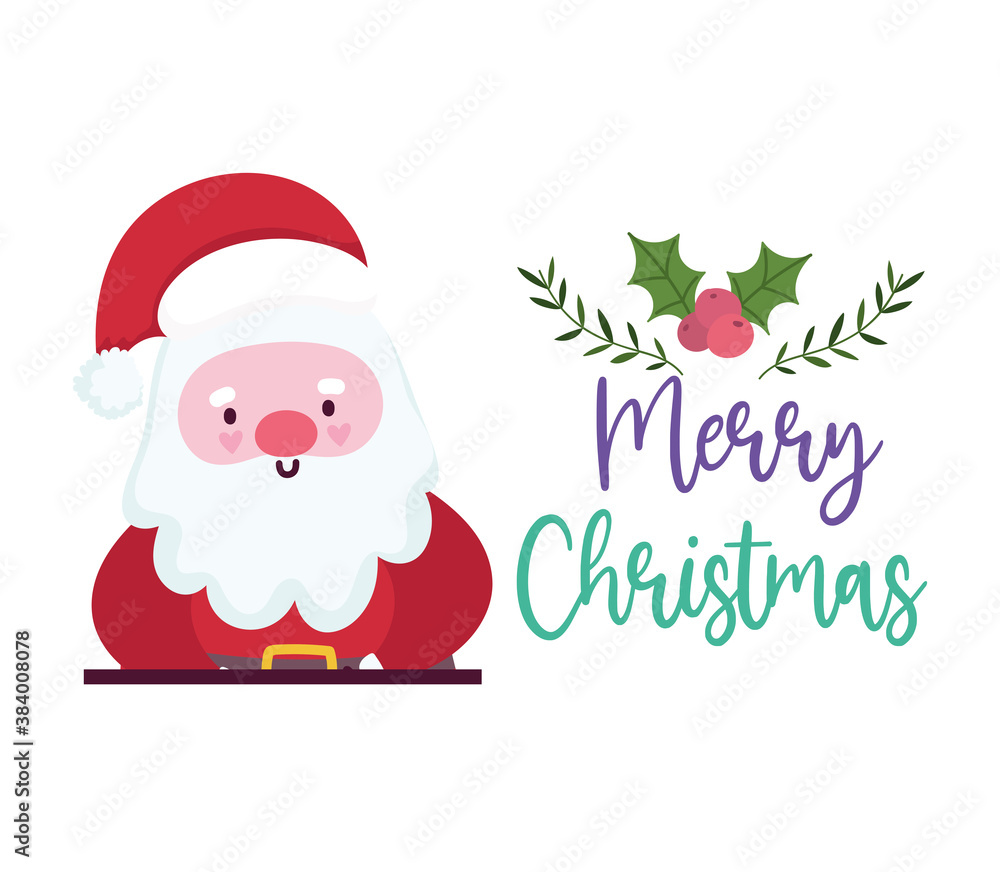 merry christmas, santa claus cartoon card for greeting merry christmas, santa claus cartoon card for greeting