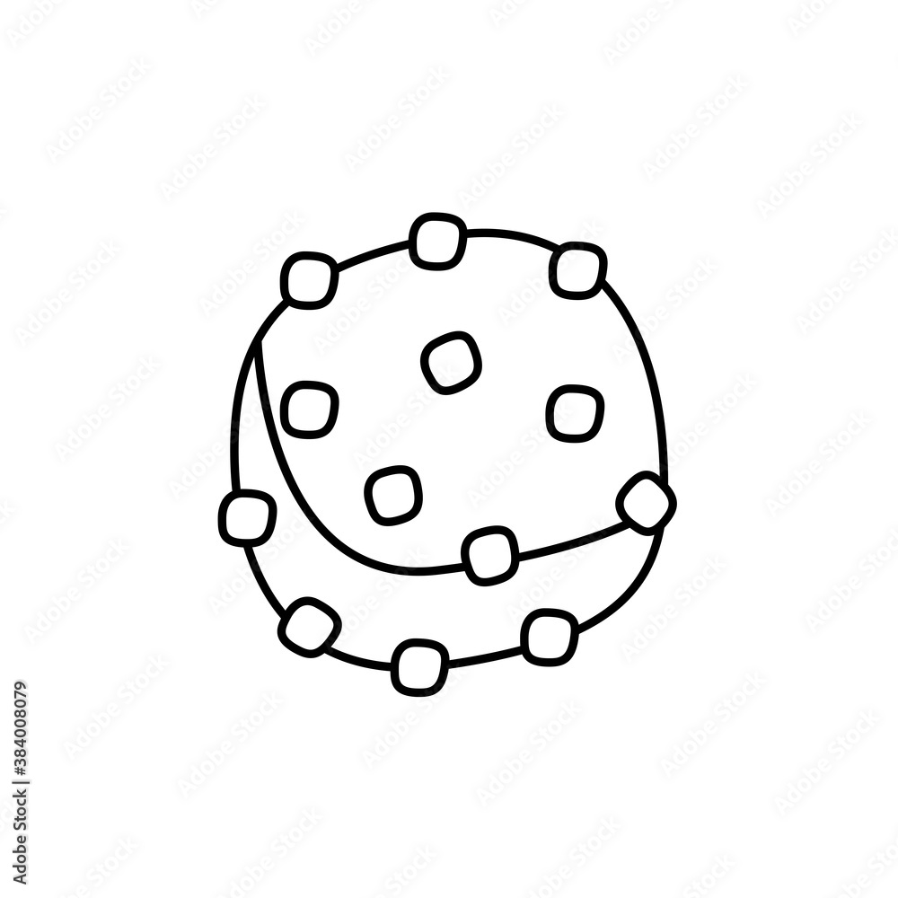 cookie line style icon vector design cookie line style icon vector design