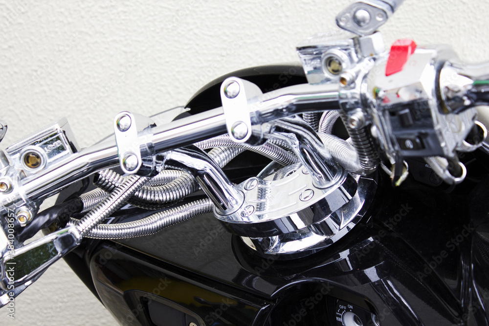 Obraz premium モーターバイクのハンドル
