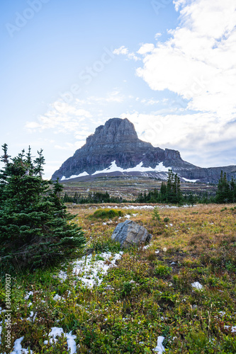 Clements Mountain from Hidden Lake Trail in Glacier National Park photo