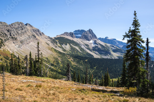 The Garden Wall Seen from Granite Park Chalet in the Backcountry of Glacier National Park © Justin Mueller