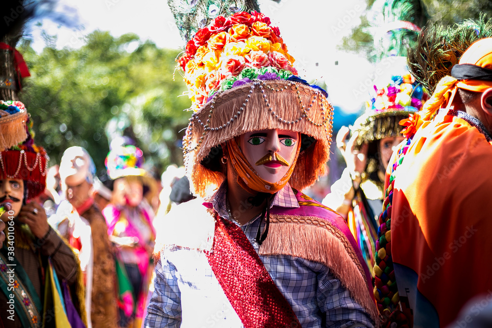 Fototapeta premium Fiestas de San Sebastián. El Toro Huaco. Diriamba. Nicaragua