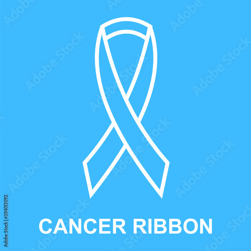 Cancer Ribbon icon, sign and symbol