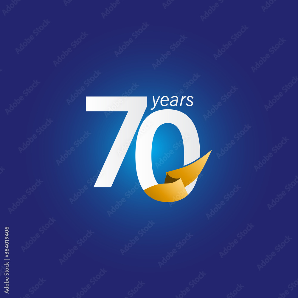 70 Years Anniversary Celebration Vector Template Design Illustration 70 Years Anniversary Celebration Vector Template Design Illustration