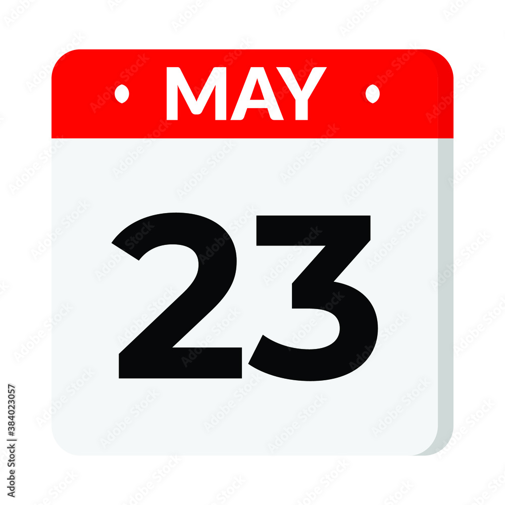 23 May calendar icon 23 May calendar icon