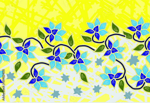 Indonesian batik motif, Batik is a technique of wax-resist dyeing applied to whole cloth, or cloth made using this technique originated from Indonesia. EPS 10