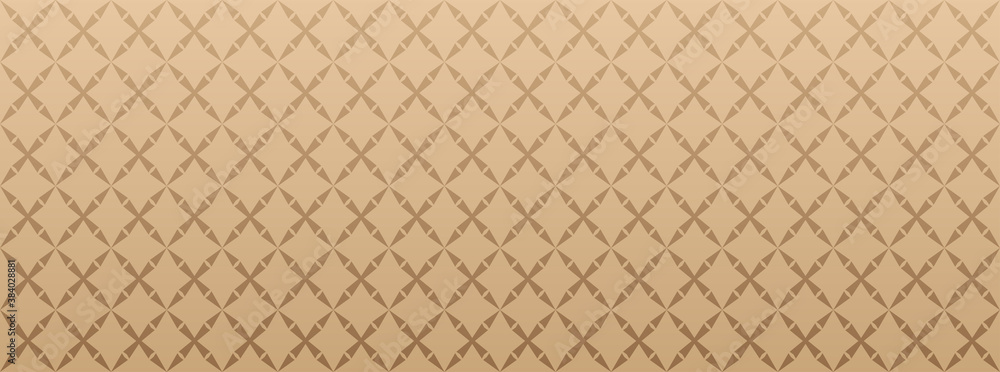 Naklejka premium Brown background pattern, geometric wallpaper texture, horizontal, vector graphics.