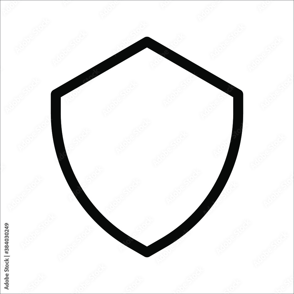 protective icon, shield icon on a white background protective icon, shield icon on a white background