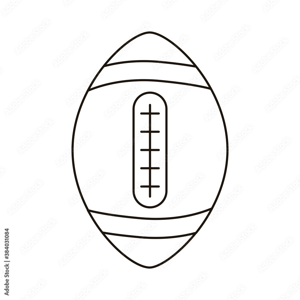 american football balloon flat style icon american football balloon flat style icon