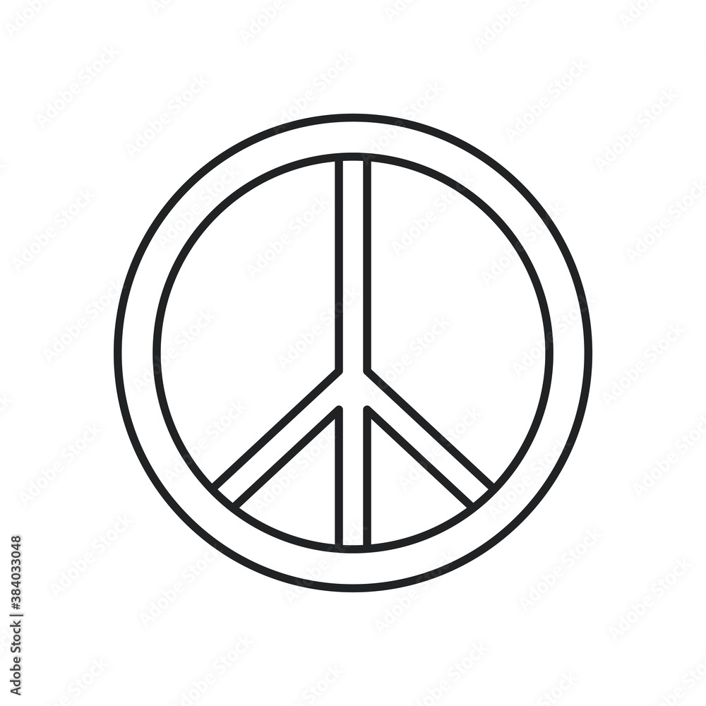peace and love line style icon vector design peace and love line style icon vector design