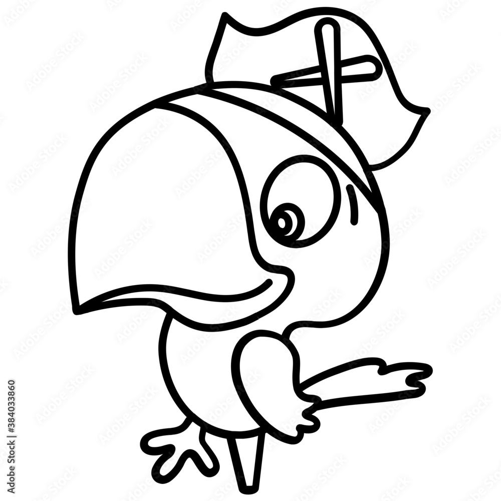 Fototapeta premium Pirate Parrot 