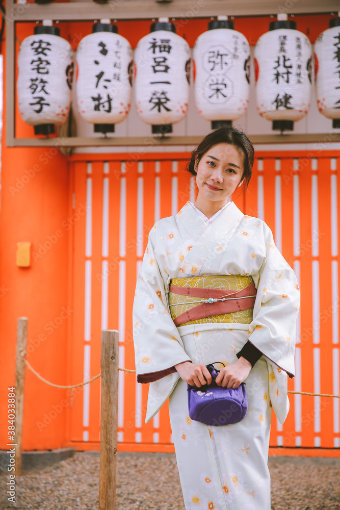 Girls Wearing Kimono in Kyoto, Spring Japan Girls Wearing Kimono in Kyoto, Spring Japan