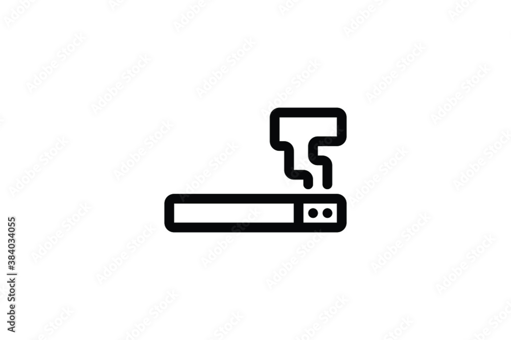Hotel Outline Icon - Smoking Hotel Outline Icon - Smoking
