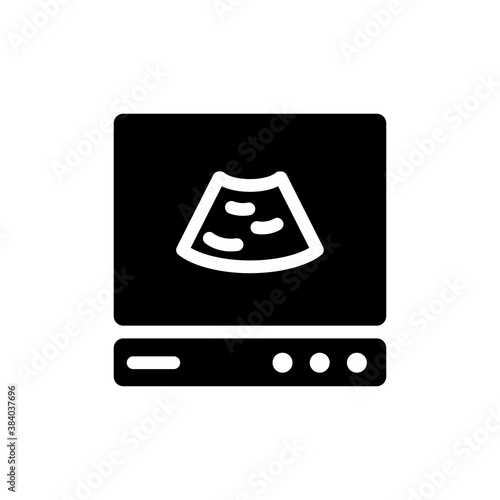 Ultrasound diagnosis medical icon. Design template vector