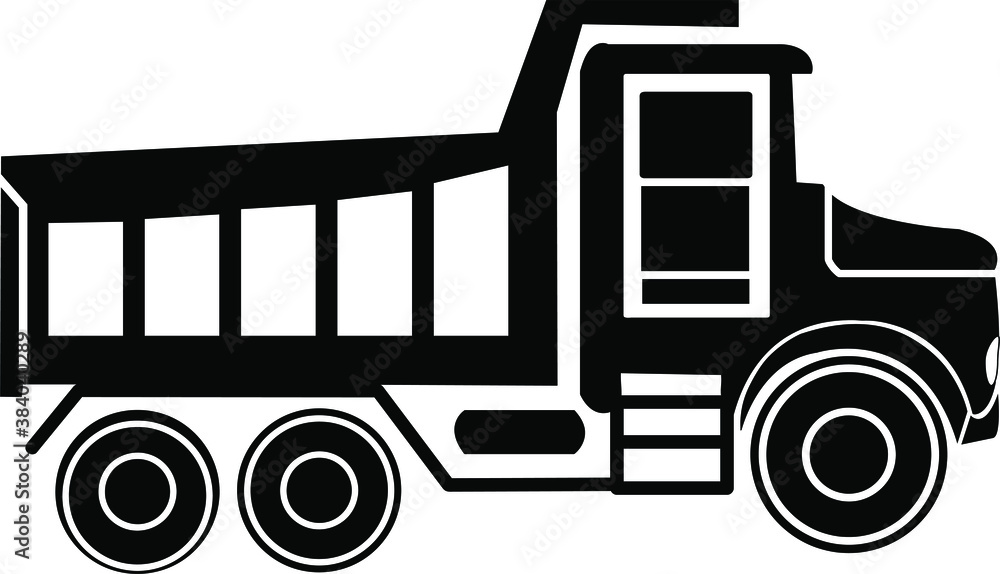 truck clip art .vector truck illustration in black and white color. truck clip art .vector truck illustration in black and white color.