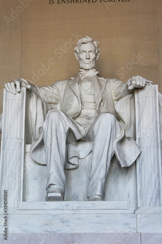 The Lincoln Memorial is an American national memorial built to honor the 16th President of the United States, Abraham Lincoln. Washington, D.C. United States of America.