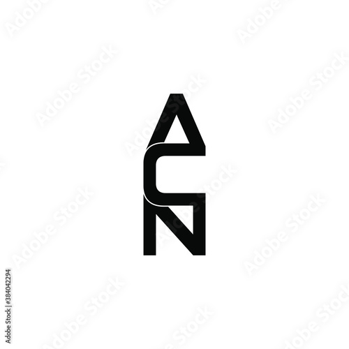 acn letter original monogram logo design