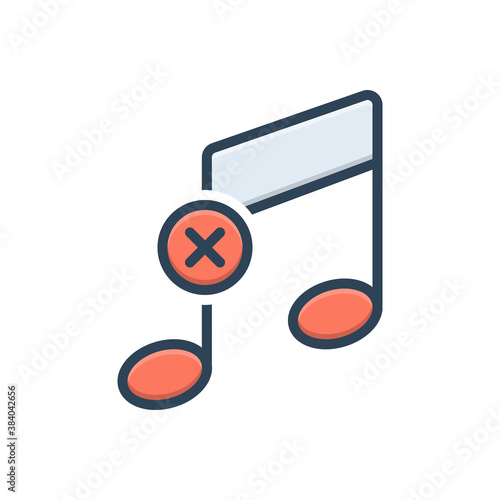 Color illustration icon for offbeat