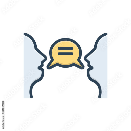 Color illustration icon for openness