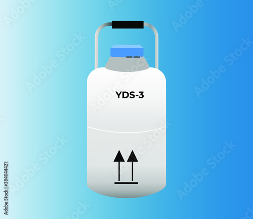 vector Cryogenic storage dewar, nitrogen