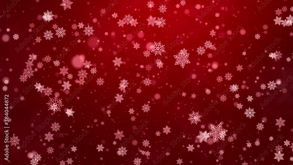 abstract snowflake snowfall Loop bokeh blurred Red background Animation. Winter, Merry Christmas, Happy New Year, Holiday, greeting, Festivel, birthday, Party, Invitation Wishes abstract snowflake snowfall Loop bokeh blurred Red background Animation. Winter, Merry Christmas, Happy New Year, Holiday, greeting, Festivel, birthday, Party, Invitation Wishes