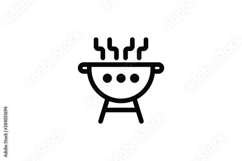 Spring Outline Icon - Barbecue