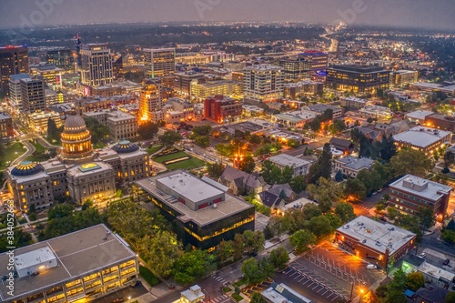 Valokuva Aerial View of Downtown Boise, Idaho in Summer