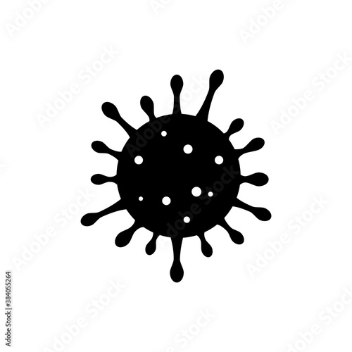 Covid, coronavirus, sars vector icon isolated on white background.