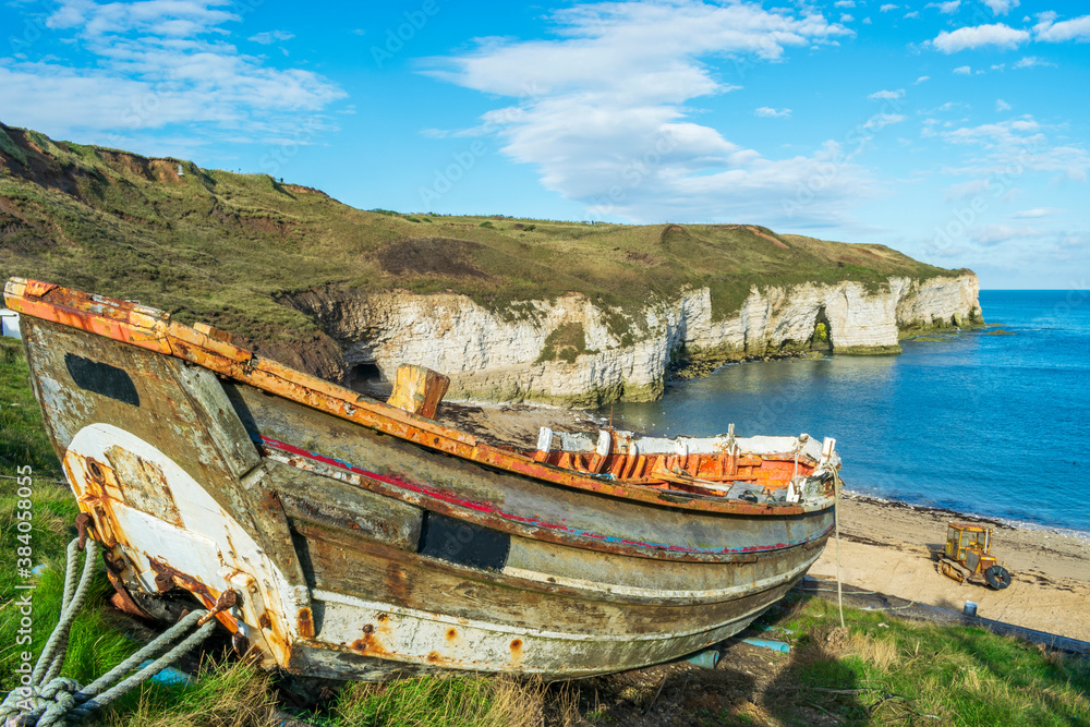 North Landing Beach, Flamborough, East Yorkshire, England North Landing Beach, Flamborough, East Yorkshire, England