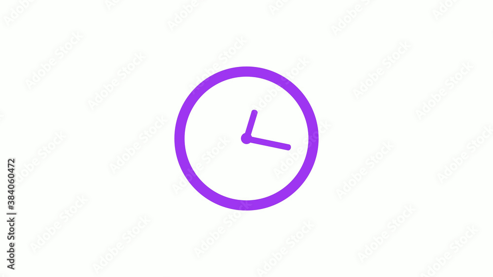 New purple color 12 hours counting down clock isolated on white background,clock icon New purple color 12 hours counting down clock isolated on white background,clock icon