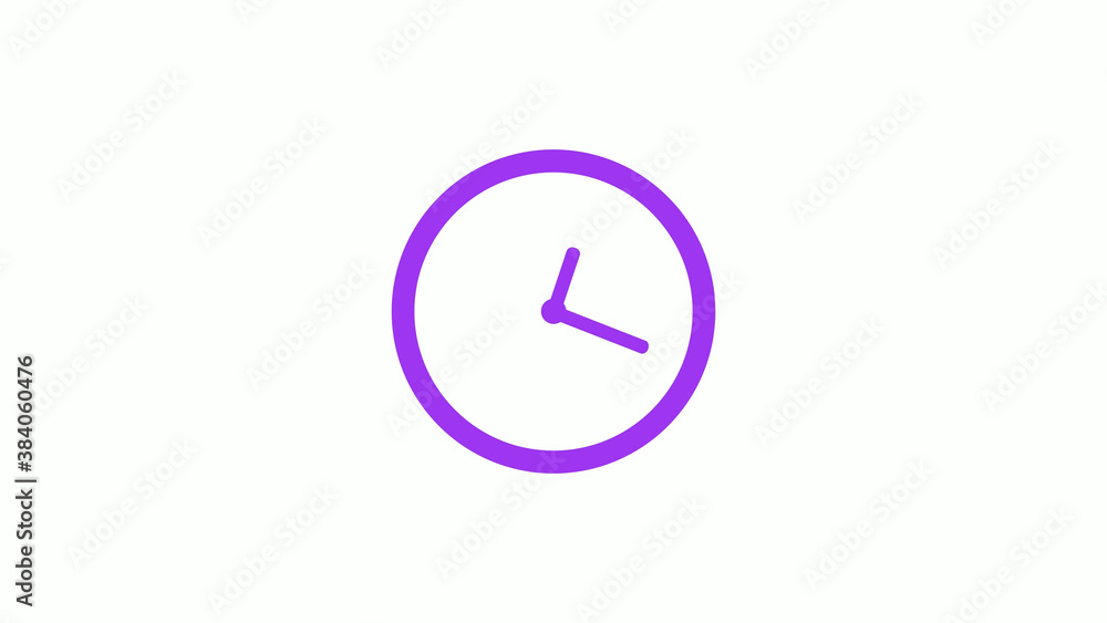New purple color 12 hours counting down clock isolated on white background,clock icon New purple color 12 hours counting down clock isolated on white background,clock icon