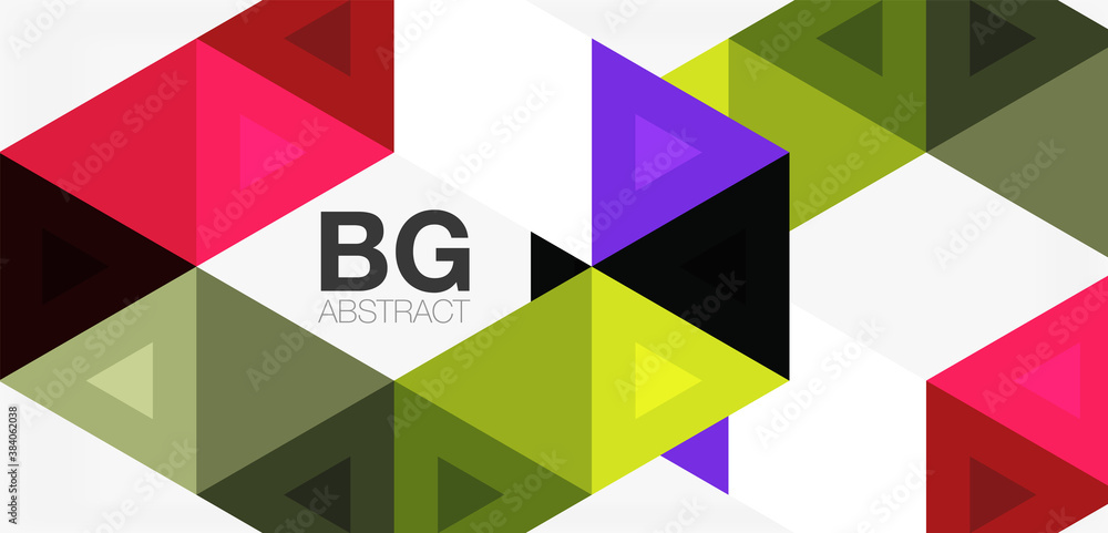 Mosaic triangle pattern abstract background for cover, banner, flyer and poster and other template Mosaic triangle pattern abstract background for cover, banner, flyer and poster and other template